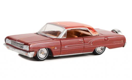 Diecast model cars Chevrolet Impala Sedan red/Dekor 1964 1/64 Greenlight
