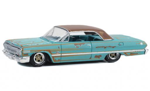 Diecast model cars Chevrolet Impala Sedan la chaux/brun 1963 1/64 Greenlight