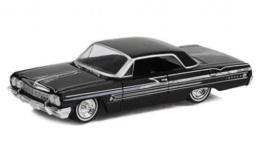 Diecast model cars Chevrolet Impala lowrider black 1964 1/64 Greenlight
