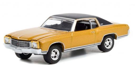 Diecast model cars Chevrolet Monte Carlo Coupe gold/black Counting Cars 1972 1/64 Greenlight