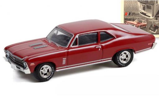 Diecast model cars Chevrolet Nova Coupe red 1970 1/64 Greenlight