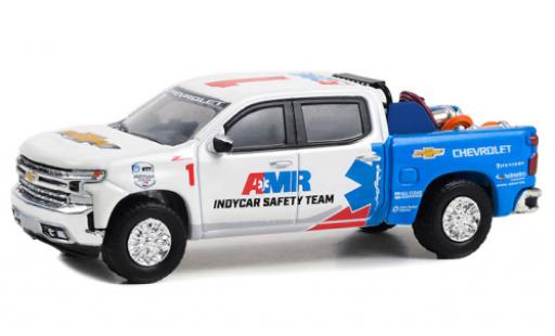 Diecast model cars Chevrolet Silverado pickup AMR IndyCar Safety Team 2022 1/64 Greenlight