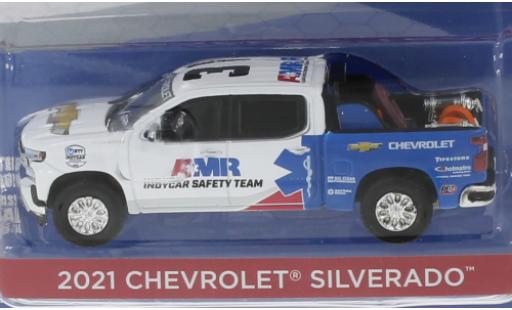 Diecast model cars Chevrolet Silverado pickup AMR Indycar Safty Team 2021 1/64 Greenlight