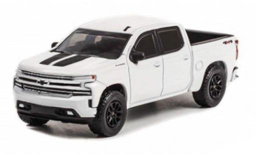 Diecast model cars Chevrolet Silverado pickup RST Rally Edition white 2020 1/64 Greenlight