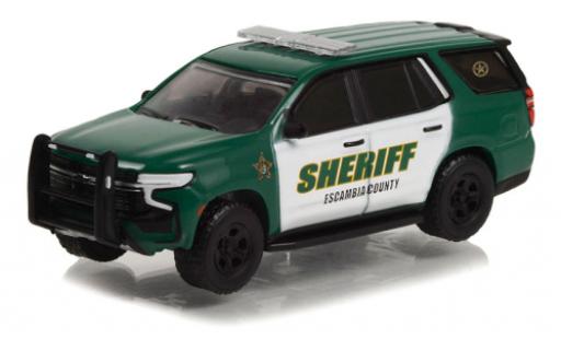 Diecast model cars Chevrolet Tahoe police Pursuit Vehicle Escambia County Sheriff 2021 1/64 Greenlight