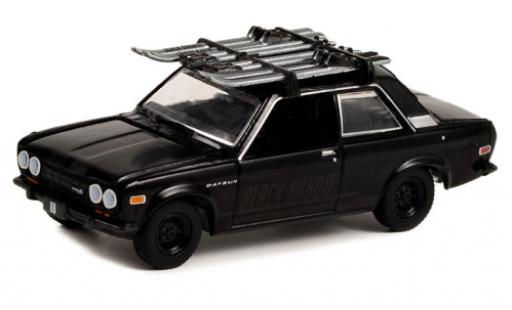 Diecast model cars Datsun 510 Sedan black 1971 1/64 Greenlight