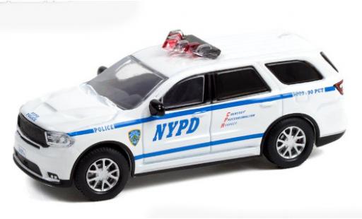 Diecast model cars Dodge Durango police white/D&Atilde;&copy;corer Nouveau York Departement 2019 1/64 Greenlight