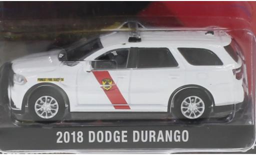 Diecast model cars Dodge Durango pompiers New Jersey State Forest Fire Service 2018 1/64 Greenlight