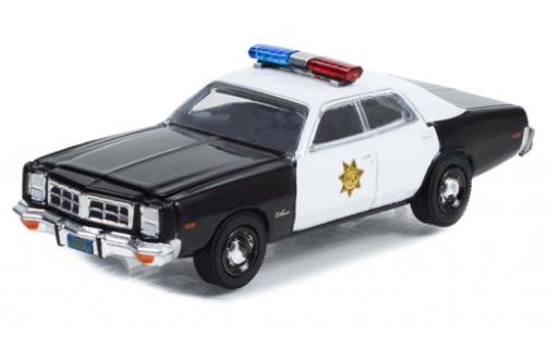 Diecast model cars Dodge Monaco Berline black/white Fall Guy Stuntman Association 1977 1/64 Greenlight