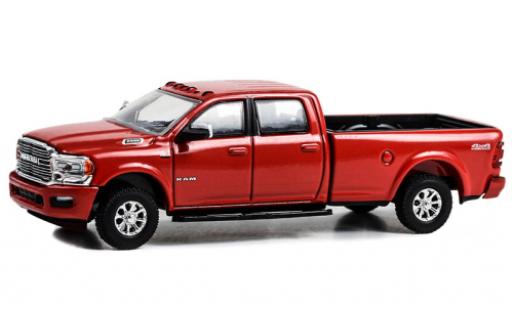 Diecast model cars Dodge RAM pickup 2500 Laramie 4x4 red 2022 1/64 Greenlight
