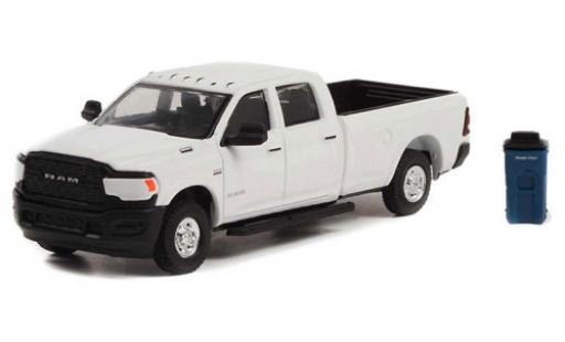Diecast model cars Dodge RAM pickup 2500 white 2021 1/64 Greenlight