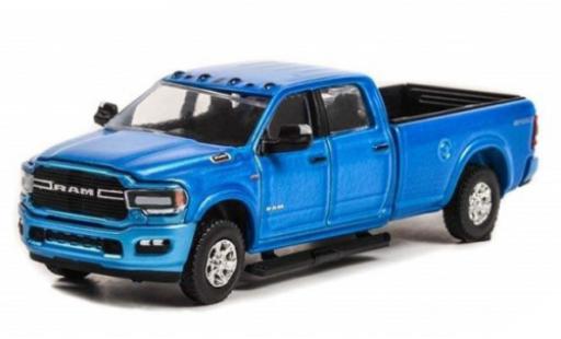 Diecast model cars Dodge RAM pickup Dodge 500 Big Horn Sport 4x4 blue 2021 1/64 Greenlight