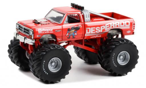Diecast model cars Dodge RAM pickup W350 LE Desperado 1988 1/64 Greenlight