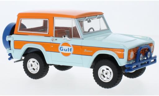 Diecast model cars Ford Bronco Wagon Gulf 1966 1/24 Greenlight