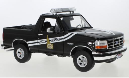 Diecast model cars Ford Bronco Police Idaho State 1996 1/18 Greenlight