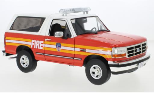 Diecast model cars Ford Bronco Wagon New York City Fire Department 1996 1/18 Greenlight