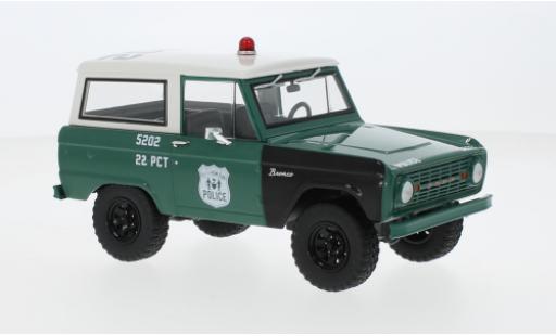 Diecast model cars Ford Bronco Police NYPD - Nouveau York City Departement 1967 1/24 Greenlight