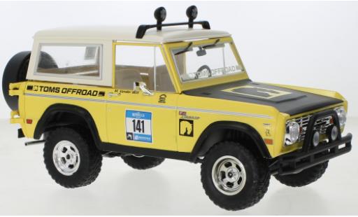 Diecast model cars Ford Bronco Wagon Toms Offroad Roaming Wolfes 1969 1/18 Greenlight
