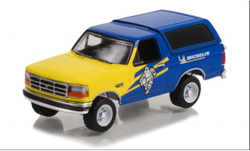 Diecast model cars Ford Bronco Wagon XL Michelin 1996 1/64 Greenlight