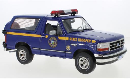 Diecast model cars Ford Bronco XLT New York State Police 1996 1/18 Greenlight