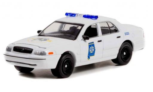 Diecast model cars Ford Crown Police Interceptor Victoria Alabama State Fraternal Order Of 2008 1/64 Greenlight