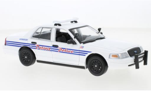 Diecast model cars Ford Crown Police Interceptor Victoria Detroit 2008 1/24 Greenlight