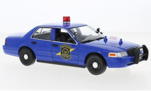 Diecast model cars Ford Crown Police Interceptor Victoria Michigan State 2008 1/24 Greenlight