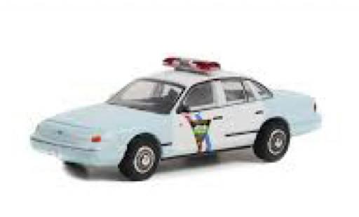 Diecast model cars Ford Crown Police Interceptor Victoria South Dakota autoroute Patrol 1992 1/64 Greenlight