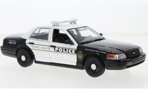 Diecast model cars Ford Crown Police Interceptor Victoria Terre Haute Departement 2011 1/24 Greenlight