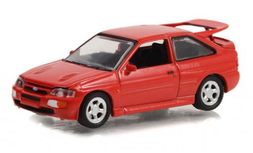 Diecast model cars Ford Escort Cosworth RS red 1995 1/64 Greenlight