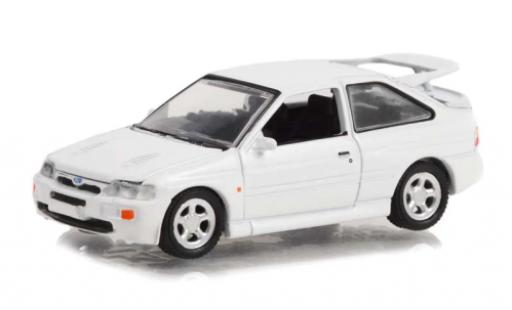 Diecast model cars Ford Escort Cosworth RS white 1995 1/64 Greenlight