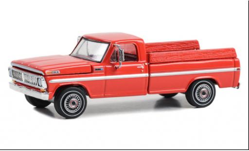 Diecast model cars Ford F-100 Pickup 00 Ferme et Ranch Special red 1970 1/64 Greenlight