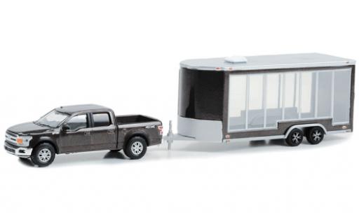 Diecast model cars Ford F-150 Pickup 50 Lariat 4x4 metallise grey 1983 1/64 Greenlight