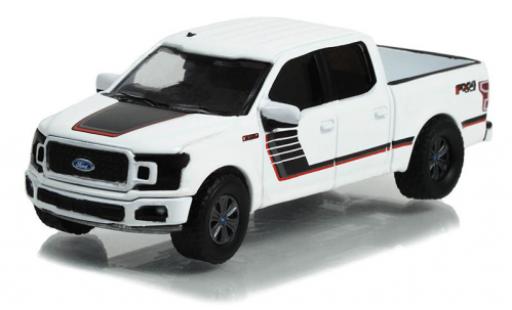 Diecast model cars Ford F-150 Pickup 50 Lariat FX4 Special Edition white/Dekor 2018 1/64 Greenlight