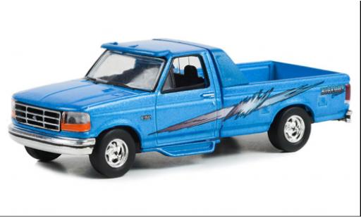 Diecast model cars Ford F-150 Pickup 50 metallise blue Bigfoot Cruiser 1994 1/64 Greenlight