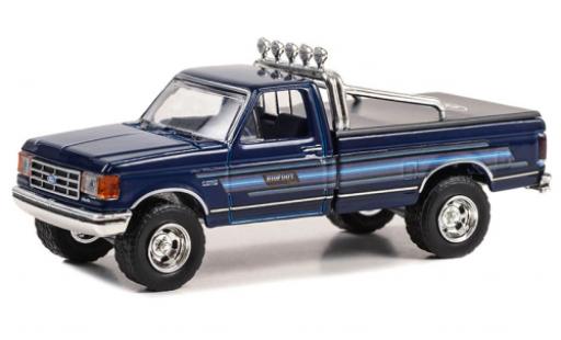 Diecast model cars Ford F-250 Lariat XLT blue /D&Atilde;&copy;corer 1987 1/64 Greenlight