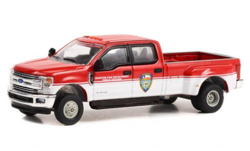 Diecast model cars Ford F-350 Pickup Dually Houston Fire Department 2019 1/64 Greenlight