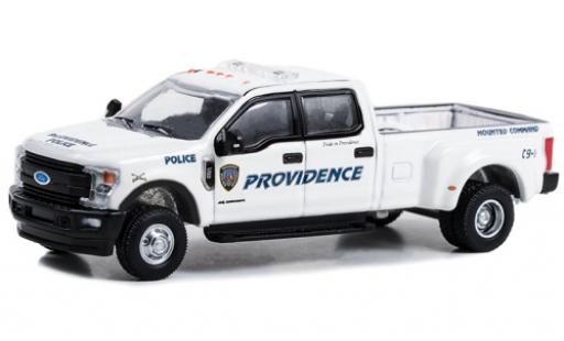 Diecast model cars Ford F-350 Pickup Dually Providence Police Departement Mounted Unit 2018 1/64 Greenlight