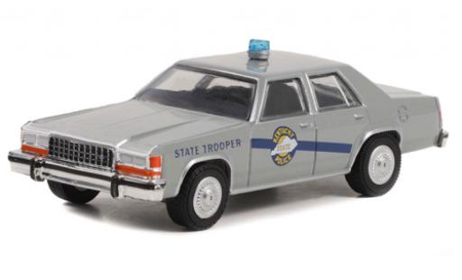Diecast model cars Ford LTD Crown Victoria grey Rain Man 1983 1/64 Greenlight