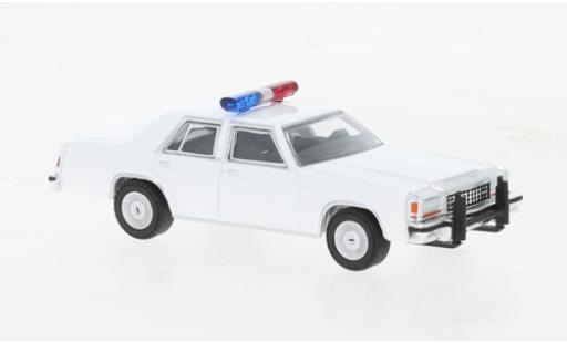 Diecast model cars Ford LTD Crown Victoria white Police (USA) 1980 1/64 Greenlight