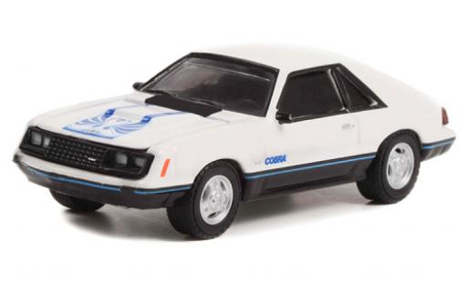 Diecast model cars Ford Mustang Cobra white/D&Atilde;&copy;corer 1979 1/64 Greenlight