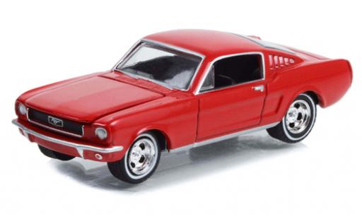 Diecast model cars Ford Mustang Fastback 2+2 red Fall Guy Stuntman Association 1966 1/64 Greenlight