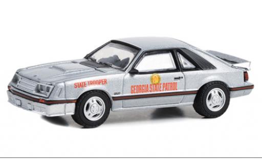 Diecast model cars Ford Mustang GT Georgia State Patrol - State Trooper 1982 1/64 Greenlight
