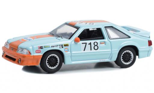 Diecast model cars Ford Mustang GT Gulf 1989 1/64 Greenlight