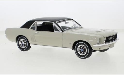 Diecast model cars Ford Mustang Hardtop grey/black 1967 1/18 Greenlight