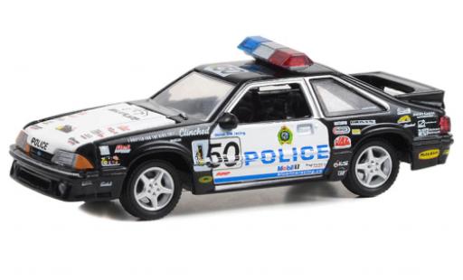 Diecast model cars Ford Mustang LX 5.0 Blue Line Racing 1993 1/64 Greenlight