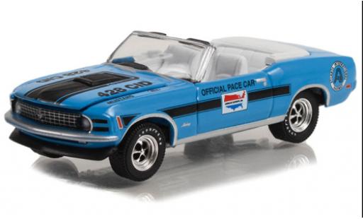 Diecast model cars Ford Mustang Mach 1 Cobra Jet Convertible Atlanta International Raceway Pace Car 1970 1/64 Greenlight