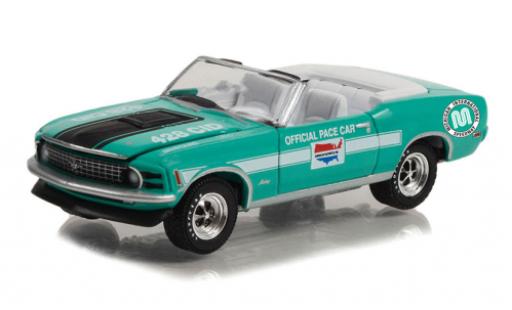 Diecast model cars Ford Mustang Mach 1 Cobra Jet Convertible Michigan International Speedway Pace Car 1970 1/64 Greenlight