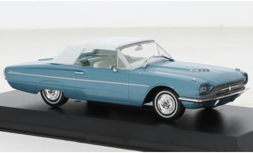 Diecast model cars Ford Thunderbird Flair Bird Convertible metallise blue/white Thelma & Louise 1966 1/43 Greenlight