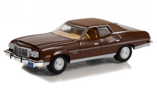 Diecast model cars Ford Torino Berlina Brougham brown/beige Charlies Angels 1974 1/64 Greenlight